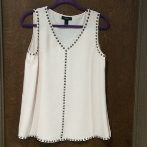 Light pink studded top NWOT